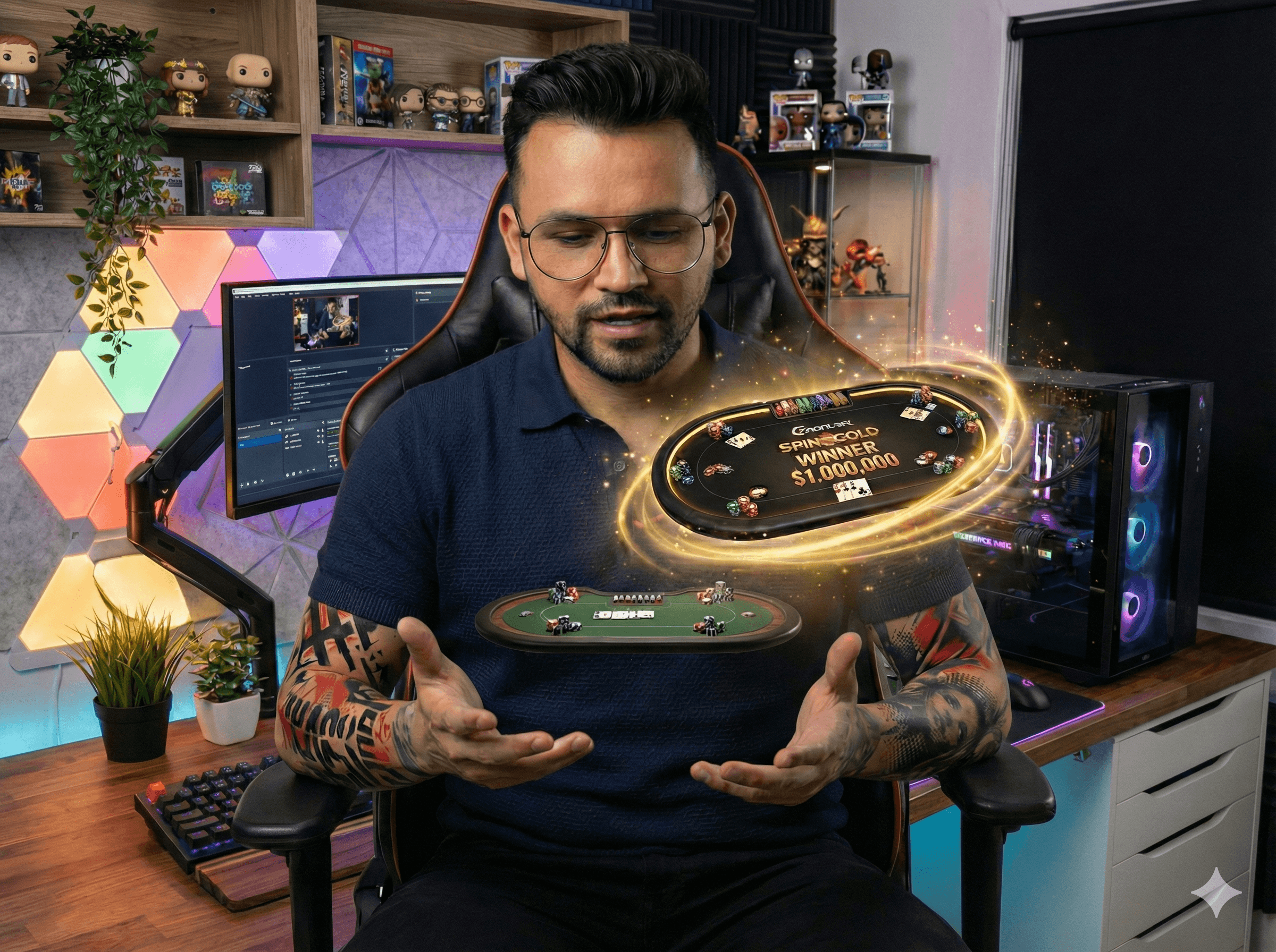 Mesa de Spin & Go con multiplicador aleatorio